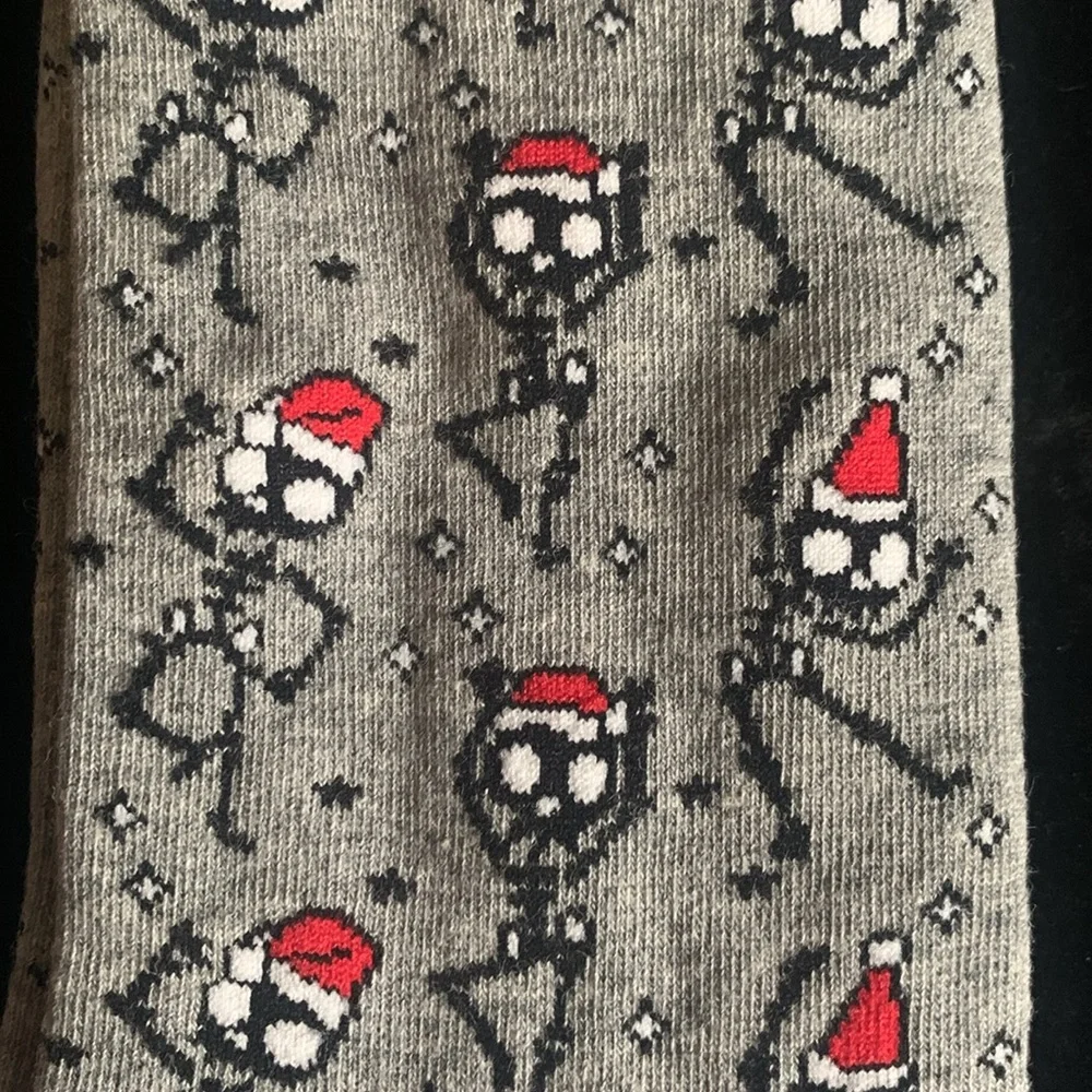Santa Skeleton Socks
